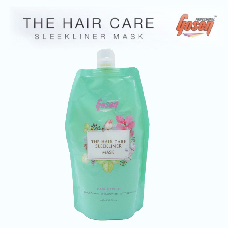 ทรีทเม้นท์เชื่อมแกน​ Gosen The Hair Care Sleekliner Mask 500 ml..***เชื่อมแกนเก่าถุงเขียว***