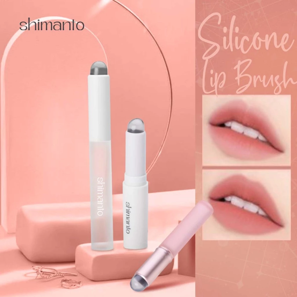 Lip Brush Shimanto แปรงเบลนลิป หัวซิลิโคน เกรดพรีเมี่ยม ไม่ระคายเคือง เกลี่ยง่าย ขนาดเล็ก พกพาสะดวก