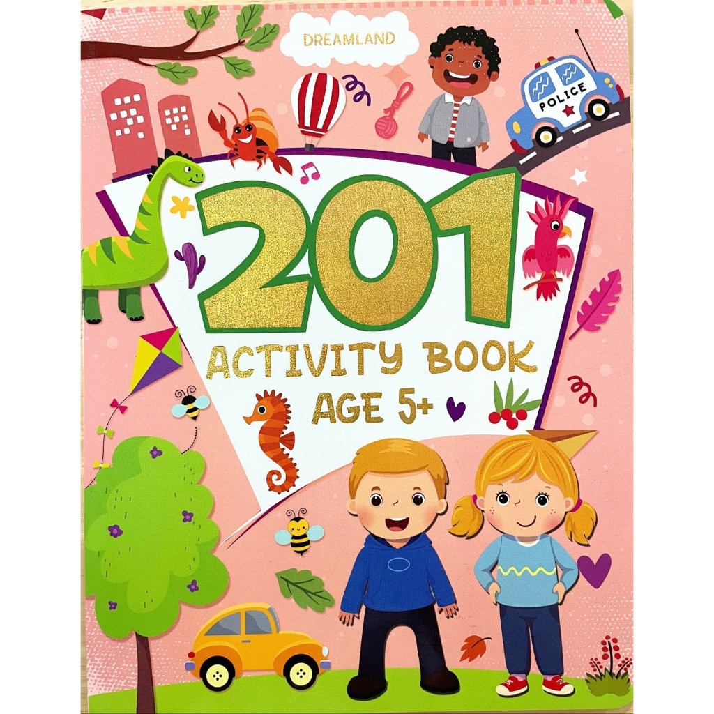 201 Activity Book for kids Age3 หนังสือกิจกรรมเสริมพัฒนาการสำหรับเด็ก หนังสือกิจกรรมเด็ก แบบฝึกหัดเสริมทักษะ