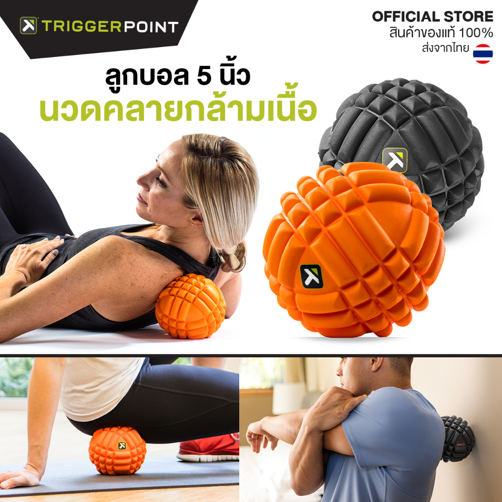 TGP - The Grid Ball ลูกบอลนวด ขนาด 5 นิ้ว เนื้อนุ่ม คลายกล้ามเนื้อ บรรเทาปวดเมื่อย ฟื้นฟูกล้ามเนื้อ