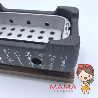 Mama Cooking - เตาฮิดะ เตาถ่านปิ้งย่าง สไตล์ญี่ปุ่น ขนาด 24x13 ซม. พร้อม ตะแกรง แถมฟรีถ่านอัดแท่ง