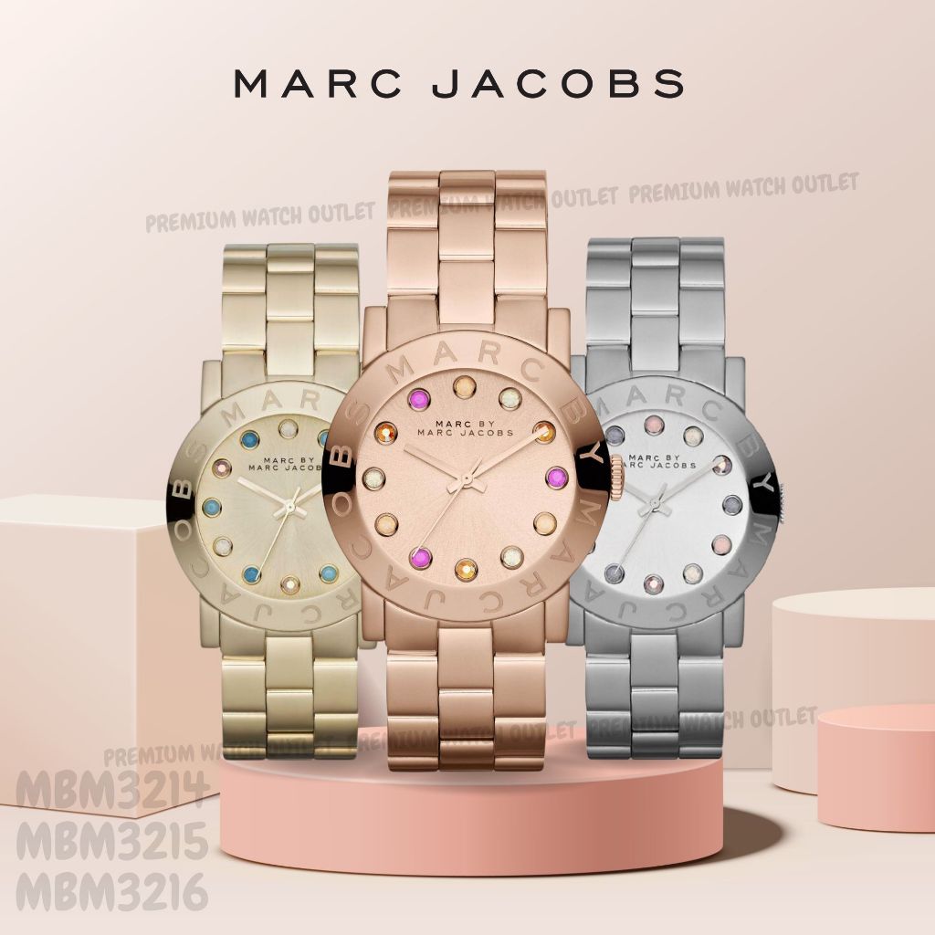 OUTLET WATCH นาฬิกา Marc Jacobs OWJ46 นาฬิกาข้อมือผู้หญิง นาฬิกาผู้ชาย แบรนด์เนม Brandname MJ Watch รุ่น MBM3217