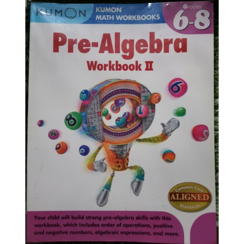 Kumon Math​ Work​books 😊Pre-Algebra​ Workbook	II​ หนังสือ​แบบฝึกหัด​ สำหรับ​ grades 6-8ม.ต้น