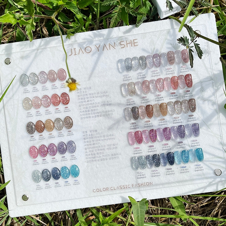 พร้อมส่งในไทย มือวิ้ง ไบร์ท 25 สี วิบวับใสกระจ่าง สีเจล สีเจลทาเล็บ เจลทาเล็บ สีเจลลูกแก้ว สีเจลลูกแก้วโฮโลแกรม#JYSK6