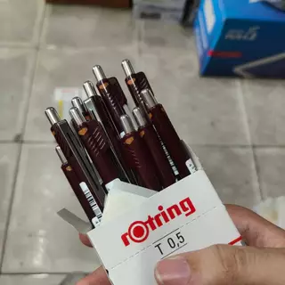 (สีน้ำตาล จะไม่มีเติมของอีกแล้ว)ดินสอกด Rotring Tikky 2 / Tikky ll รุ่นเก่า สภาพใหม่แกะกล่อง[ราคาต่อด้าม]