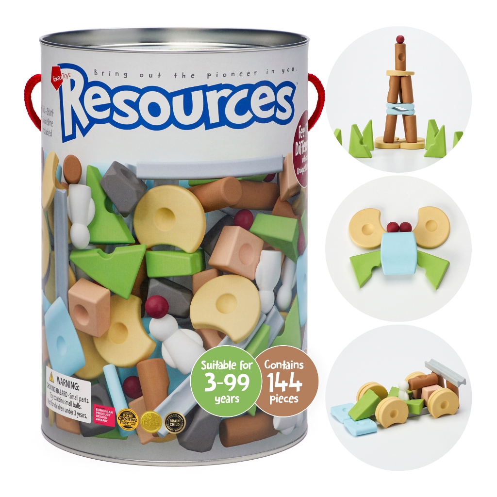 TaksaToys Resources Expert Pack 144 ชิ้น ตัวต่อฝึกสมาธิ เสริมพัฒนาการ ทักษะ STEAM / STEM