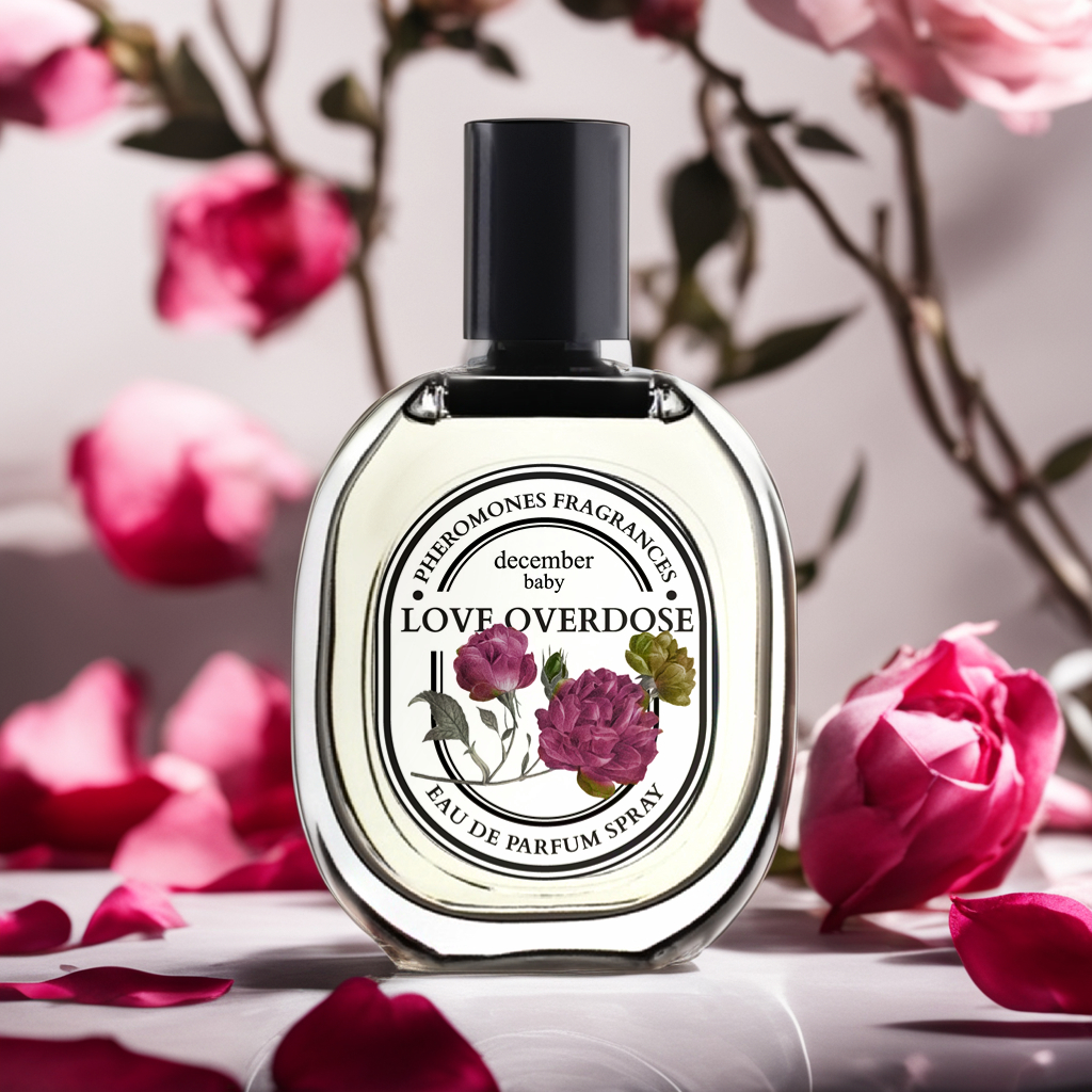 น้ำหอมกลิ่นกุหลาบ ซื้อ1แถม1 น้ำหอม Love Overdose หอมกุหลาบสีแดง 30mL. หอมเฉลี่ย 12 ชั่วโมง by December(Celebrate)