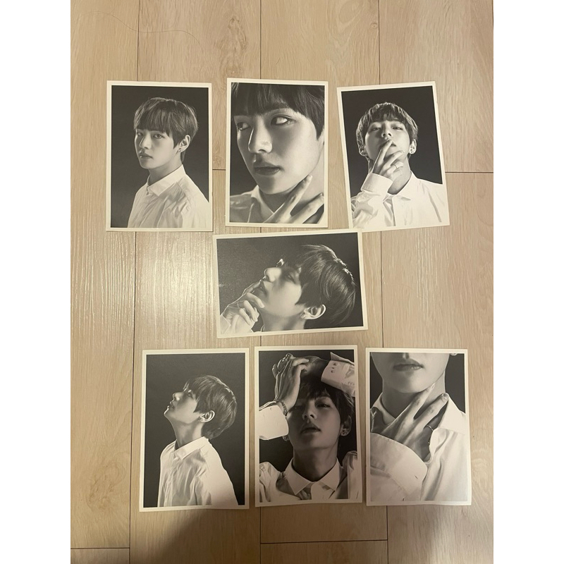 BTS บีทีเอส บังทัน wing face photo โปสการ์ด รูปภาพของแท้