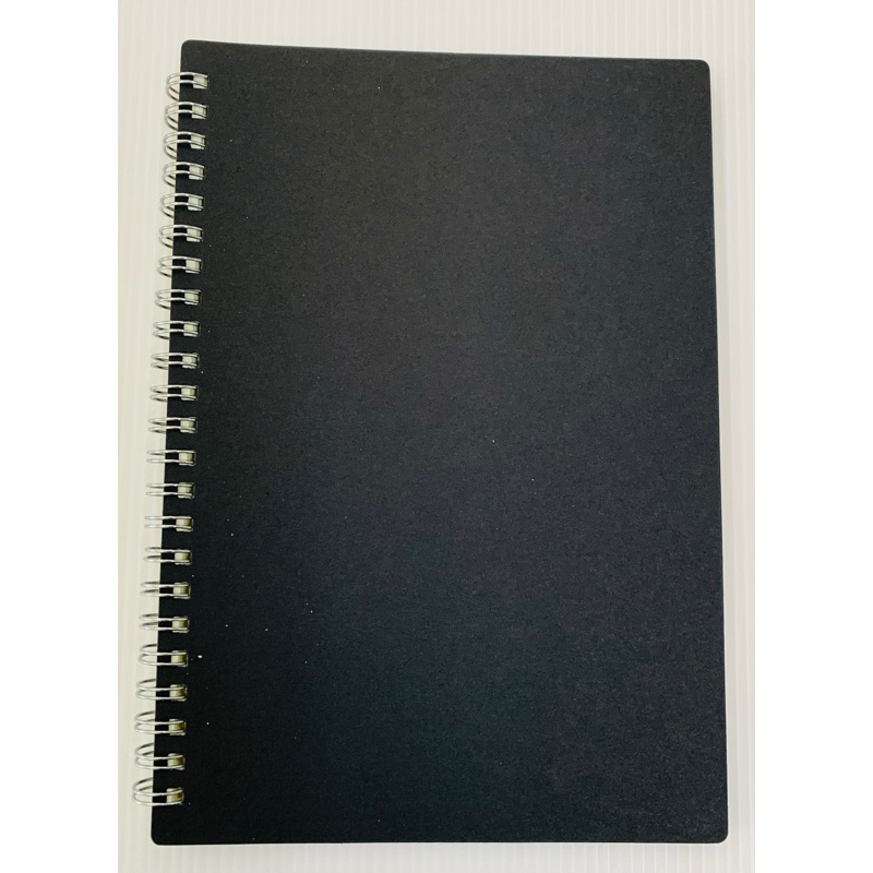 สมุดริมลวด A5 ปกดำ เส้นกริด รุ่น A5-002-2