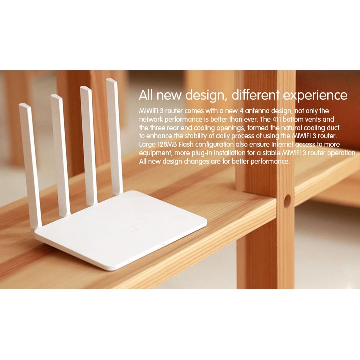 Mi Router 3 Dual Band ปล่อยสัญญาณทั้ง 2.4 GHz กับ 5 GHz AC1200 สินค้ามือ2 สภาพดี ใช้งานได้ปกติ