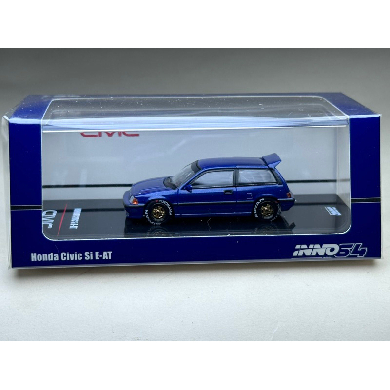 Honda Civic Si E-AT Dark Blue Scale 1:64 ยี่ห้อ Inno64