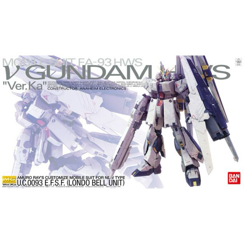 MG 1/100 RX-93 NU GUNDAM HWS Ver.KA