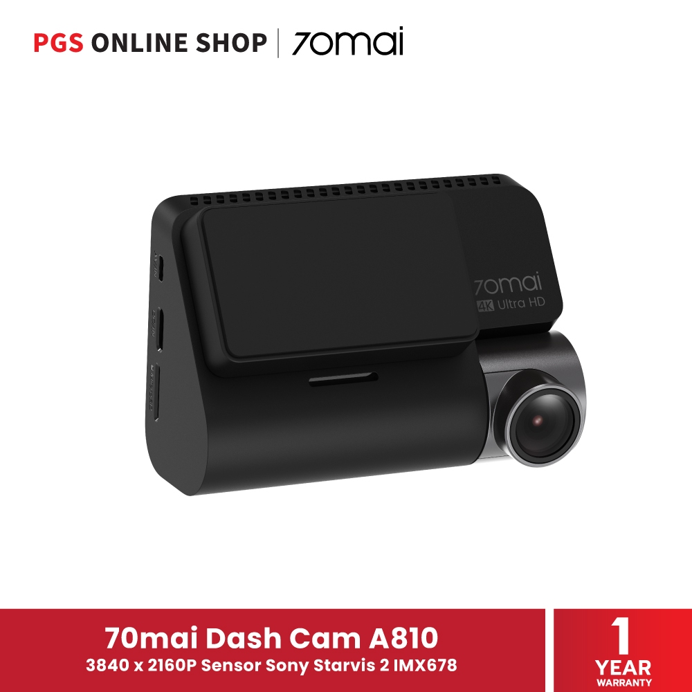 70mai Dash Cam A810 กล้องติดรถยนต์ ความละเอียด 4K (3840x2160P) Sensor Sony Starvis 2 IMX678
