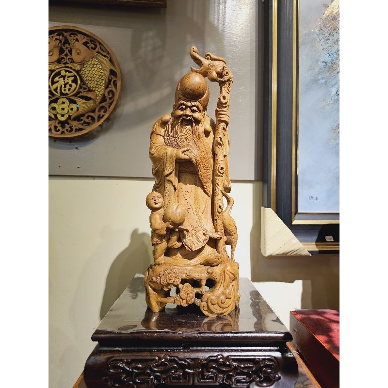 เทพฮกลกซิ่ว ตุ๊กตาจีนไม้ ขนาดสูง 40cm เทพซิ่ว
