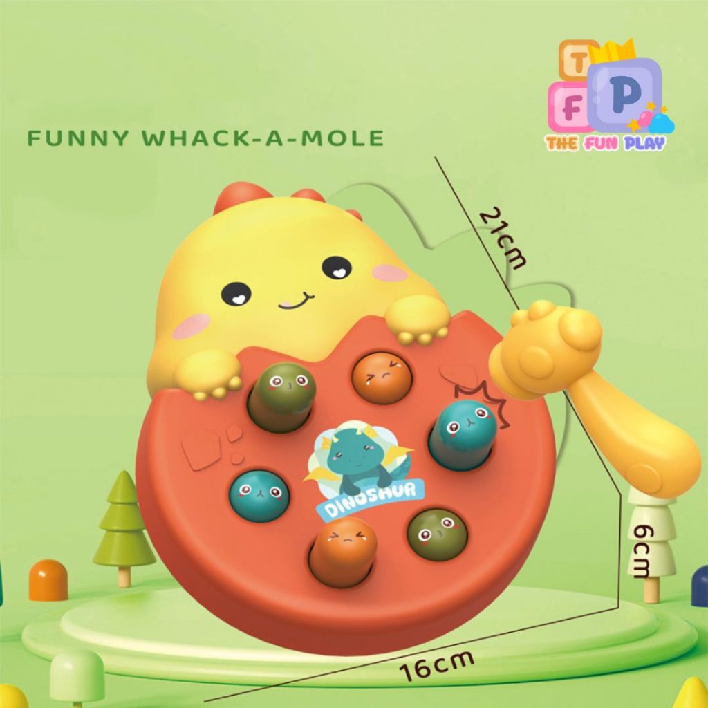 TheFunPlay ของเล่นตีตัวตุ่น ลายเป็ด ลายไดโน สัตว์น่ารัก ส่งจากไทย พร้อมจัดส่ง