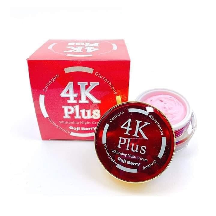 4K Plus Whitening Night Cream 5X Goji Berry 20g.