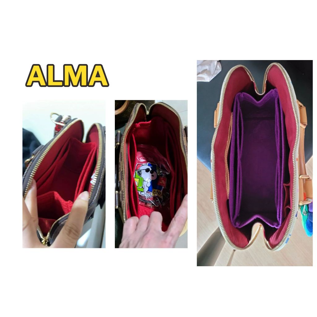 ดันทรงกระเป๋า Alma ---- BB / PM  จัดระเบียบ และดันทรงกระเป๋า