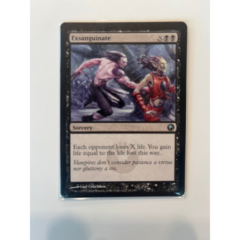 การ์ด MTG Exsanguinate Black EDH Commander Magic the gathering รุ่น SOM สภาพ Ex-Nm