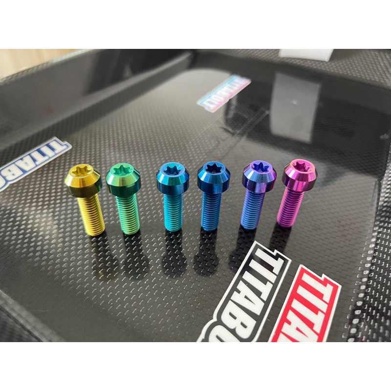 Titaboltน็อตไทเทเนียมหัวจมดาว M5x10/15/20/30/ ไทเทเนียมแท้เกรดGr5(ราคาต่อตัว)