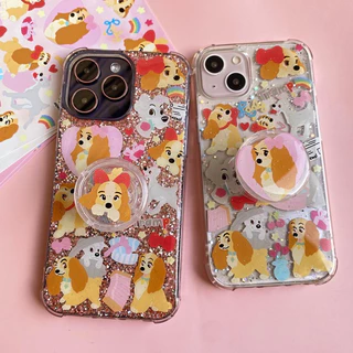 Lady and the Tramp 🎀 เคสลายใหม่ โบว์ชมพู 🎀 (เฉพาะเคสไม่รวม Griptox)