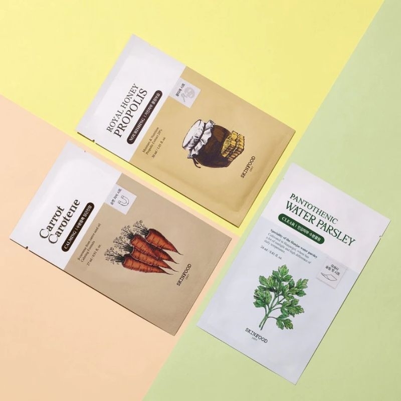 SKINFOOD MASK SHEET มาส์กหน้า ขนาด 27ml