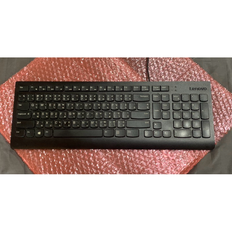 คีย์บอร์ด Lenovo USB Keyboard - สาย USB ของแท้ ไทย-อังกฤษ (ราคานี้ไม่รวมเม้าส์)