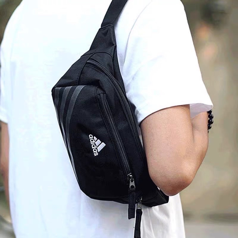 (ขายส่งด้วย)Adidas 🔥🔥กระเป๋าคาดอก คาดเอว เหมาะสำหรับผู้ชายและผู้หญิงที่จะใช้