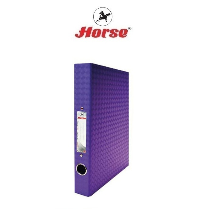 HORSE ตราม้าแฟ้ม 2 ห่วงปก 3 มิติ ตราม้า H-127 F/C  - หลากสี