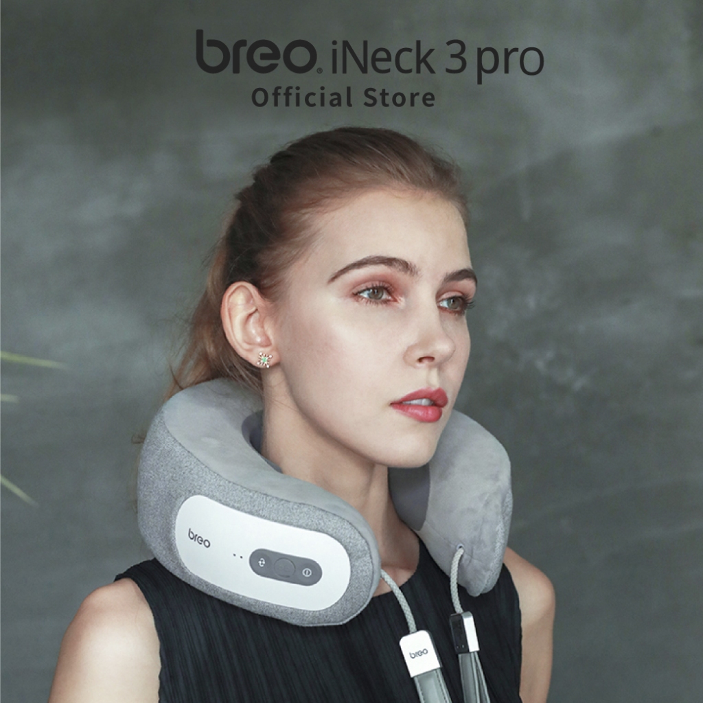 breo iNeck 3 pro เครื่องนวดคอแบบพกพา ควบคุมผ่านแอปพลิเคชัน