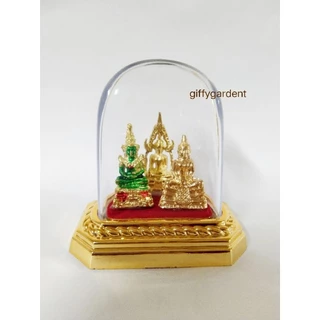 พระคู่บ้าน ตั้งหน้ารถขึ้นหิ้ง แถมธูป2ชิ้น ประกอบด้วย พระพุทธชินราช พระแก้วมรกต หลวงพ่อโสธร