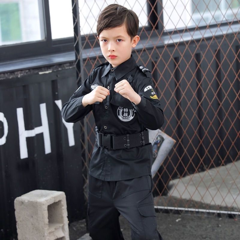 เครื่องแบบตำรวจเด็ก หน่วยรบพิเศษ หน่วยคอมมานโด ชุดอาชีพสำหรับเด็ก - รูปที่ 5