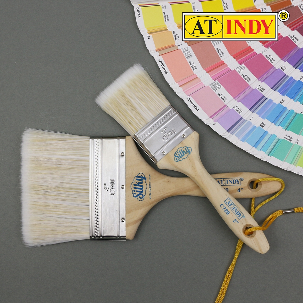 AT INDY Paint Brush แปรงทาสีขนเคมีสังเคราะห์ รุ่น C710