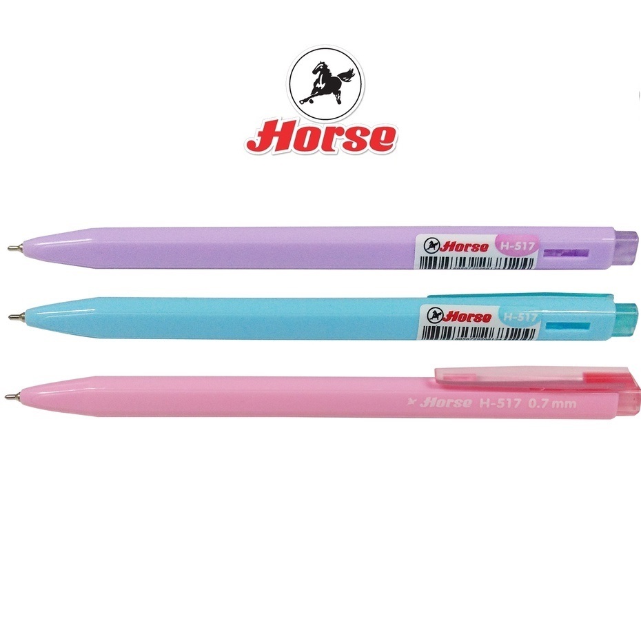 HORSE ตราม้า ปากกาลูกลื่น Sweet Ball Point Pen ตราม้า   รุ่น H-517 0.7 มม.   จำนวน 1 ด้าม
