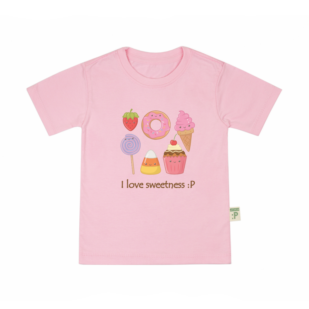 QolonP (:P) โคลอนพี เสื้อยืดเด็ก “คอกลม” ลายขนม คอตต้อน 100%#32 สีสวย เนื้อนุ่ม ใส่สบาย ราคา ถูกที่สุด ดีลบีเคเค แกลเลอรีภาพที่ 2