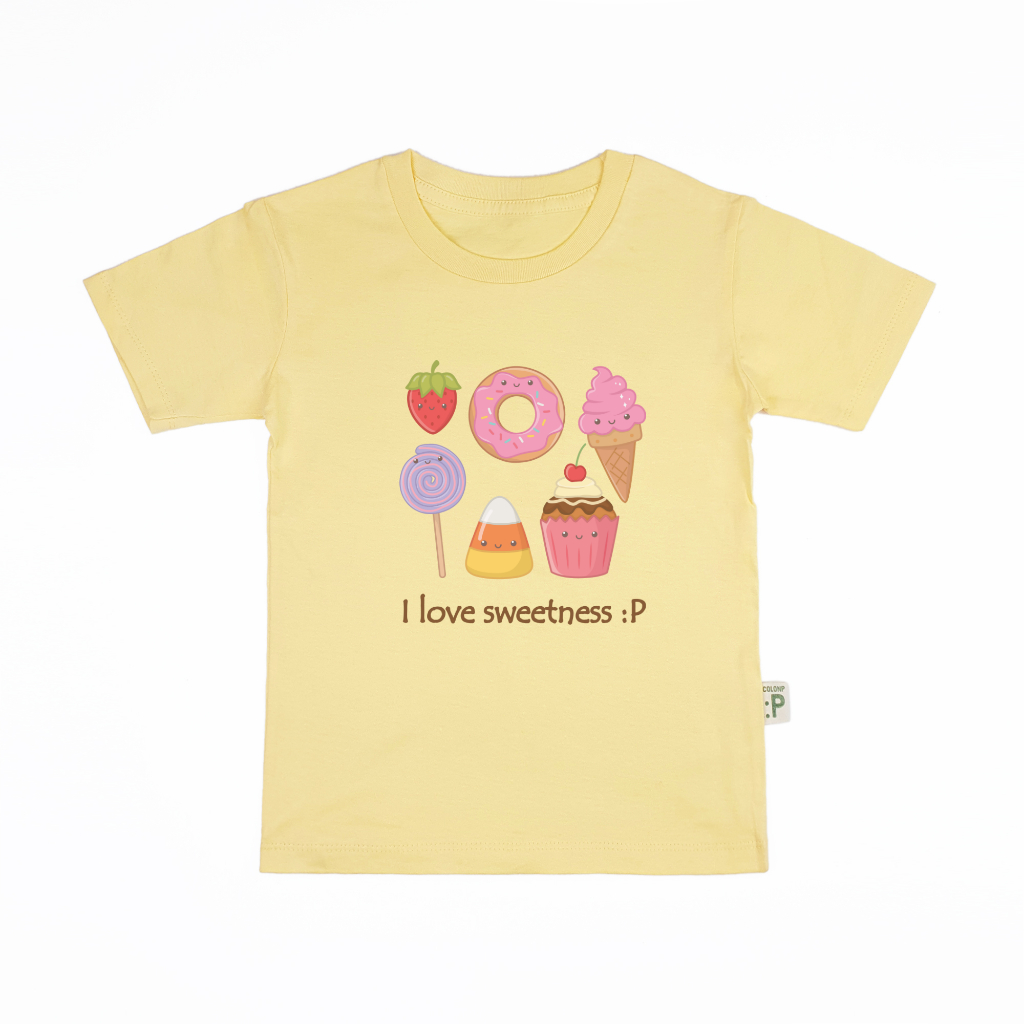 QolonP (:P) โคลอนพี เสื้อยืดเด็ก “คอกลม” ลายขนม คอตต้อน 100%#32 สีสวย เนื้อนุ่ม ใส่สบาย ราคา ถูกที่สุด ดีลบีเคเค แกลเลอรีภาพที่ 8