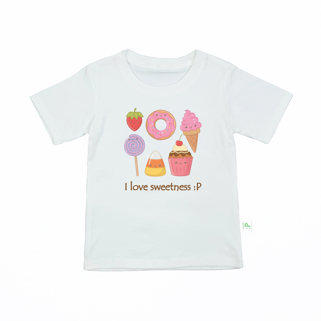QolonP (:P) โคลอนพี เสื้อยืดเด็ก “คอกลม” ลายขนม คอตต้อน 100%#32 สีสวย เนื้อนุ่ม ใส่สบาย ราคา ถูกที่สุด ดีลบีเคเค แกลเลอรีภาพที่ 4