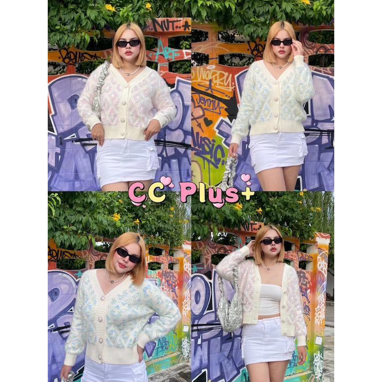 CiCi Plus+ SALE(Z768)เสื้อสเวตเตอร์ไหมพรมแขนยาว สีพาสเทลน่ารักสุดๆ ผ้านุ่มมาก สำหรับสาวสไตล์เกาหลี