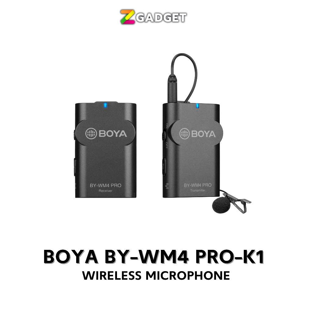 BOYA BY-WM4 Pro-K1 Wireless Microphone ไมโครโฟนไร้สาย แบบไมค์เดี่ยว ใช้ได้ทั้งกล้องและมือถือ