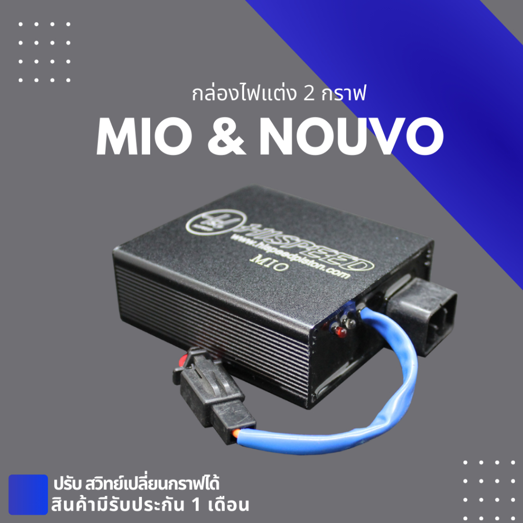 กล่องไฟแต่ง MIO,NOUVO | HISPEED (2กราฟ)