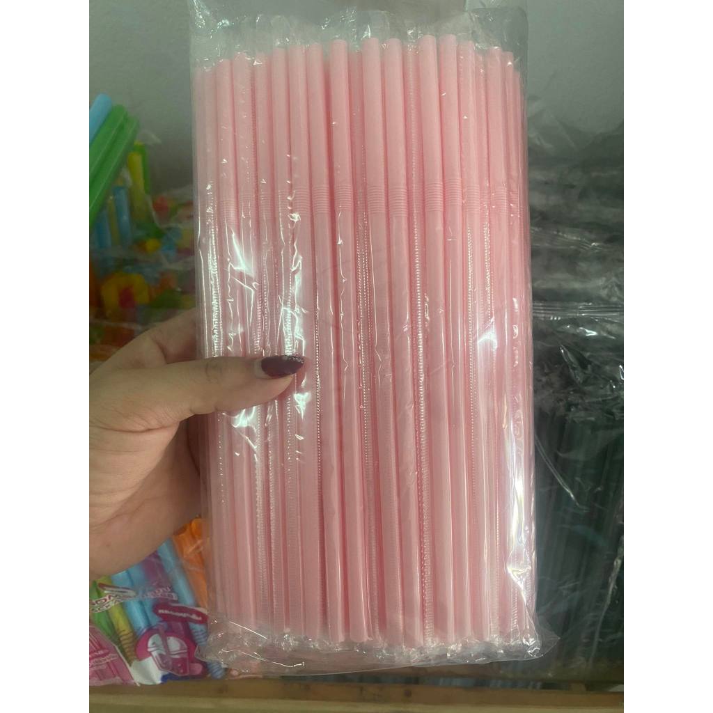 หลอดกาแฟ 6มิล ห่อฟิล์ม