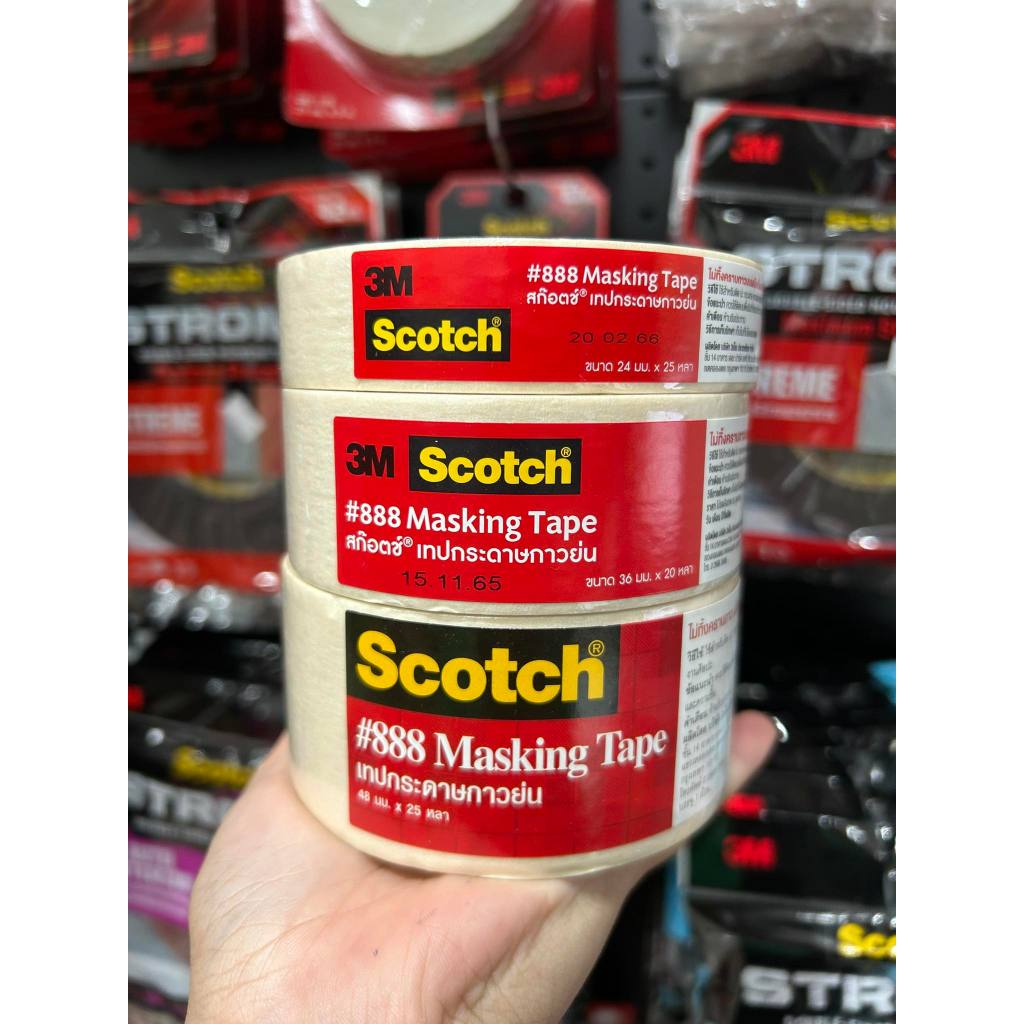 3M SCOTCH 2214 เทปกระดาษกาวย่น 3 ขนาด แกน 3 นิ้ว