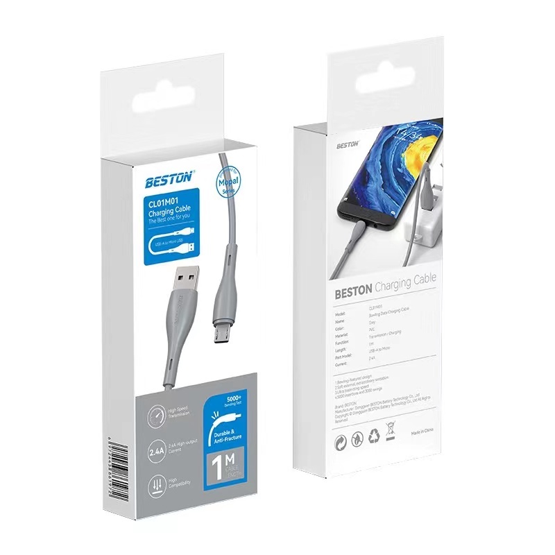 Beston Micro USB Cable สายชาร์จ ชาร์จเร็ว ยาว 1 เมตร สำหรับ มือถือ ทุกรุ่น สายคละแบบ ร้านไทย เตรียมจัดส่งสินค้า