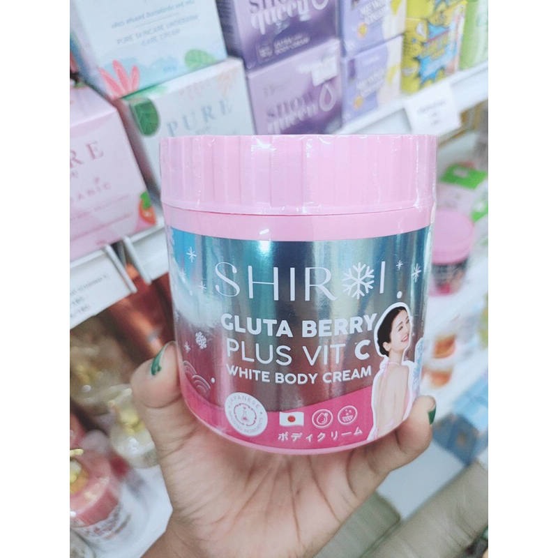 Shiroi Gluta Berry Plus Vit C White Body Cream
