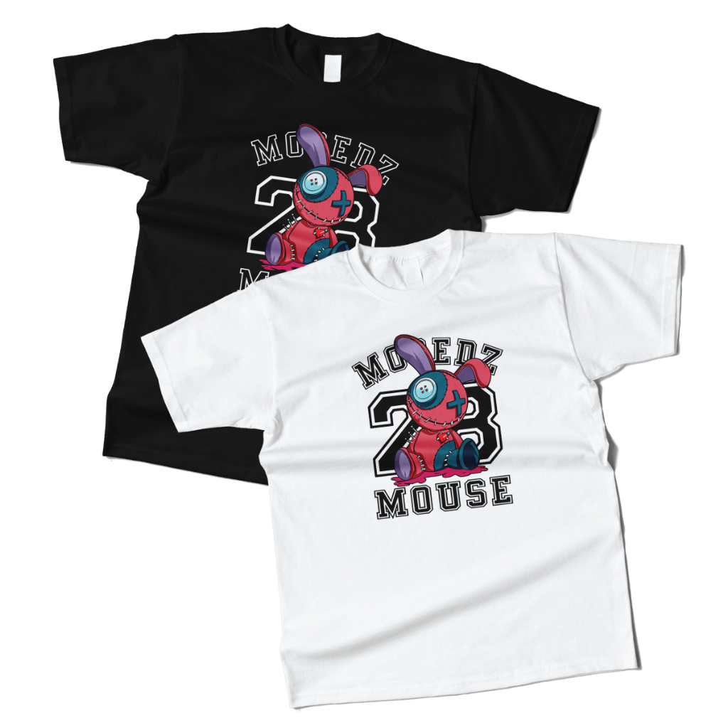 FULLY เสื้อยืดคอตต้อนแท้ ไม่หด ไม่ย้วย ลายสกรีน VOODOO DOLL(แขนสั้น)