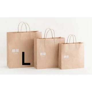 ถุงกระดาษUniqlo ของใหม่ไม่ผ่านการใช้งาน แท้จากช้อป(แพคใส่กล่องถุงไม่ยับ)