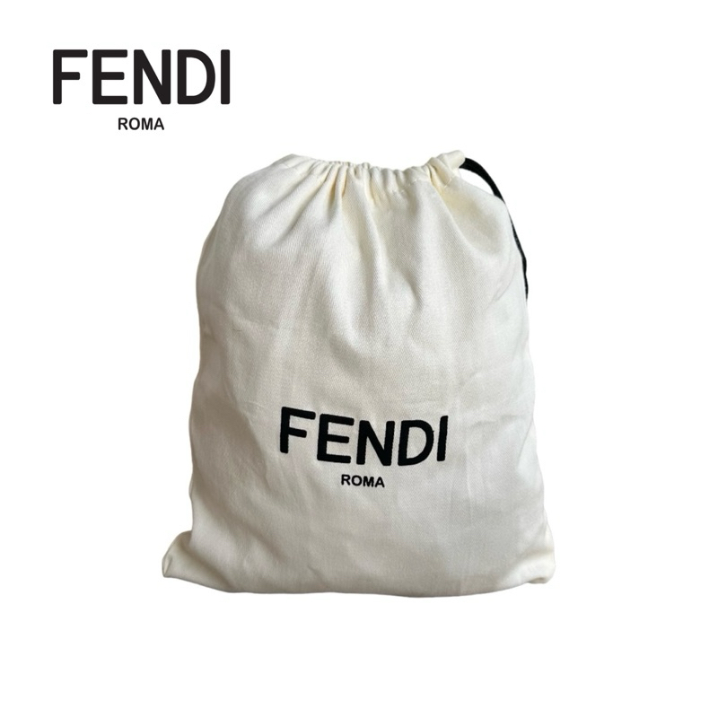 Fendi Roma กระเป๋าผ้าหูรูด ถุงกันฝุ่น เฟนดิ
