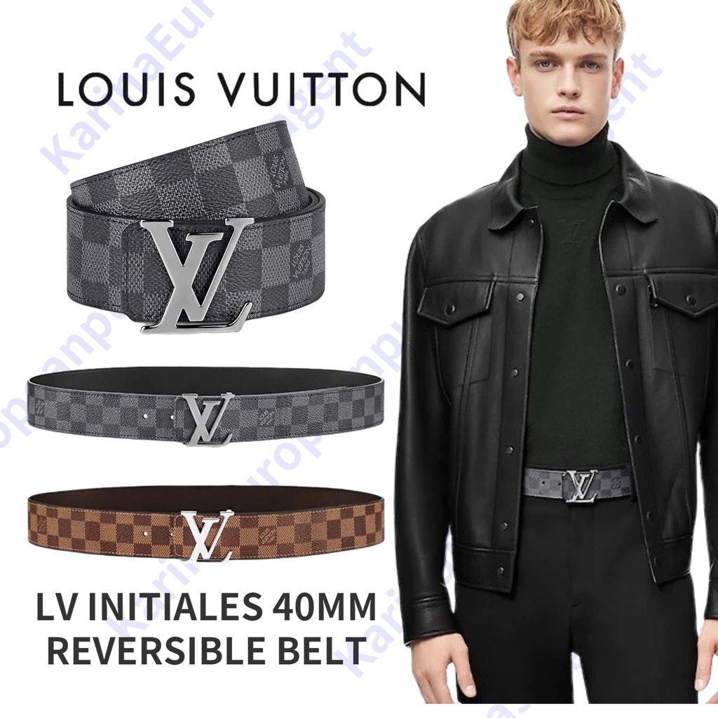 LV INITIALES 40mm Reversible Belt by Louis Vuitton France