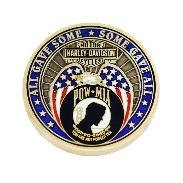 Harley-Davidson® Freedom Is Not Free POW MIA Challenge Coin 1.75 Inch 8003012