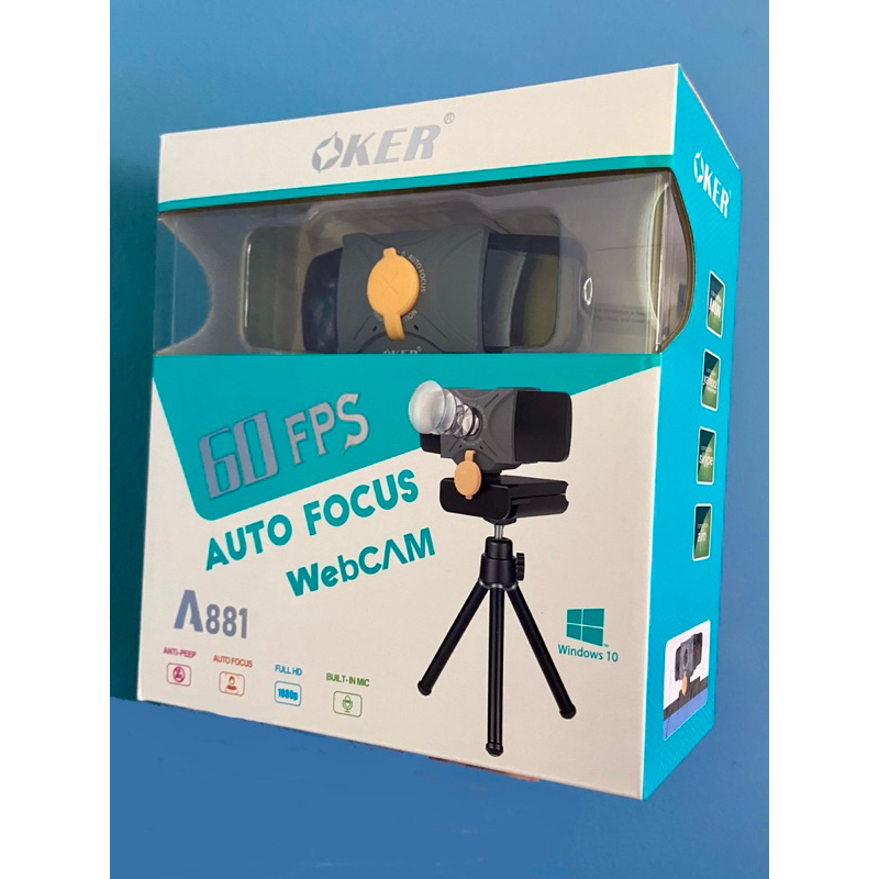 OKER A-881 AUTO FOCUS WEBCAM full HD กล้องเว็บแคม