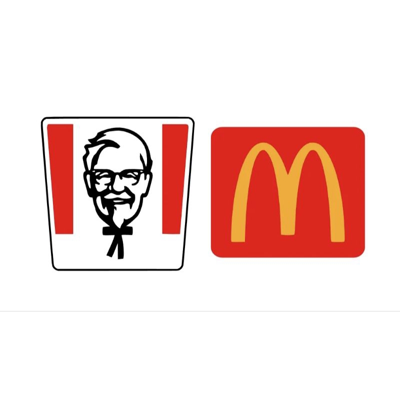 📌สติกเกอร์สะท้อนแสง โลโก้ #KFC #McDonald's
